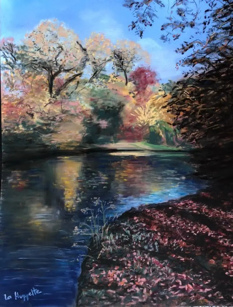 38 Les rives de l'Isar à l'automne